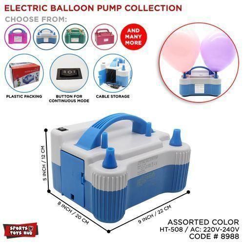 Electric Balloon Pump Dual Nozzle Air Inflator – Fast Portable Balloon Blower Machine for Party Decorations, Events & Celebrations