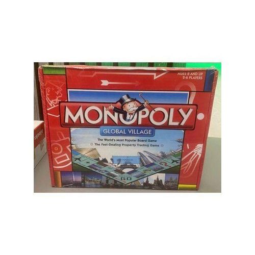 Monopoly Global Village Board Game – Classic Property Trading Family Game Set for Kids and Adults Indoor Strategy Entertainment