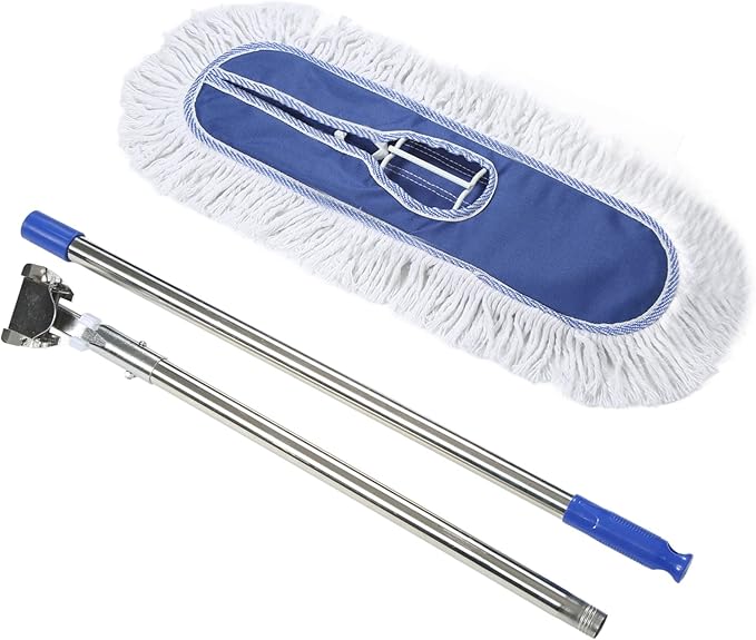 Industrial Dry Mop / Flat Dust Mop – Large Floor Cleaning Mop for Home, Office & Commercial Cleaning