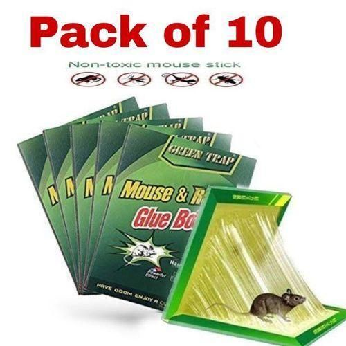 Pack of 10 Rat Trap Glue Book – Strong Adhesive Rodent & Insect Catcher Boards for Home & Warehouse Pest Control