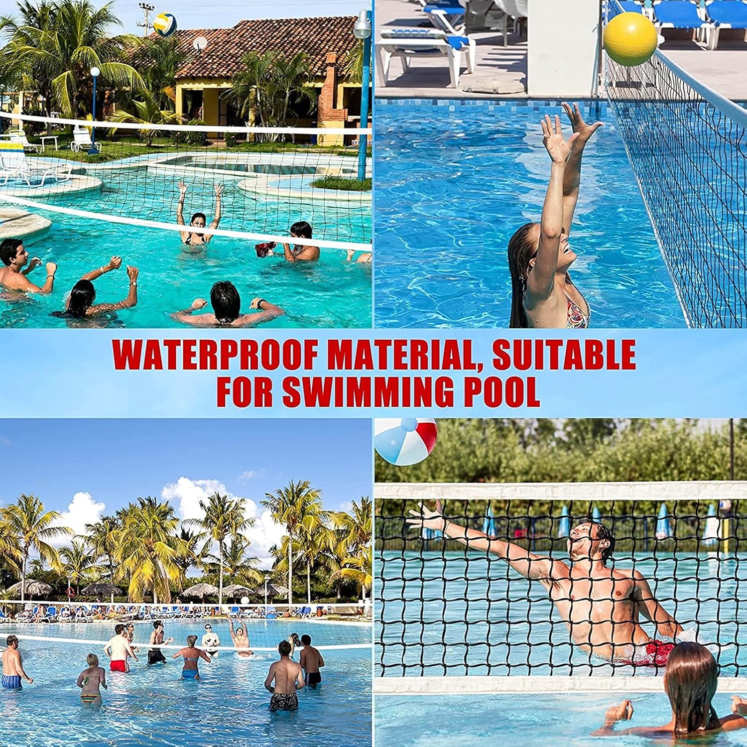 Volleyball Net Set with Free Professional Volleyball Complete Outdoor Indoor Volleyball Kit for Training Beach Backyard Sports Set