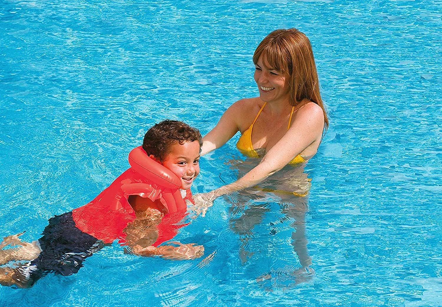 Kids Inflatable Swim Vest – Safe Floatation Jacket for Swimming Training, Pool & Beach Water Safety Aid for Children