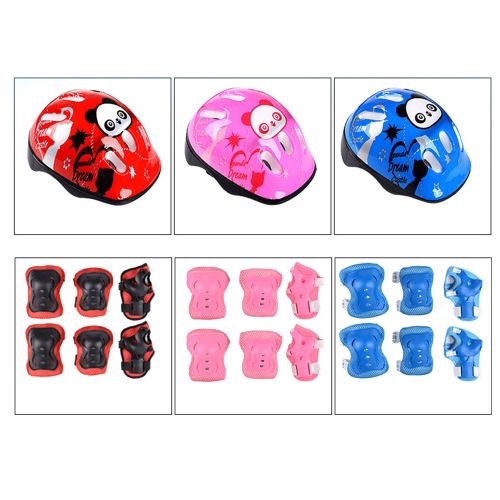 7 in 1 Cycling & Skating Protective Set – Helmet, Knee Pads, Elbow Pads & Wrist Guards Safety Gear Kit for Outdoor Sports