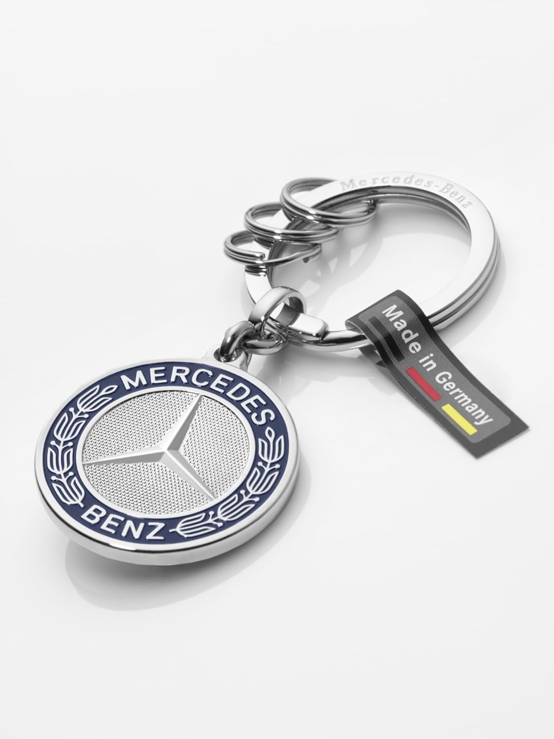 Mercedes Emblem Keyholder – Stylish Metal Car Logo Keychain Accessory for Car Keys, Bags & Everyday Carry Use