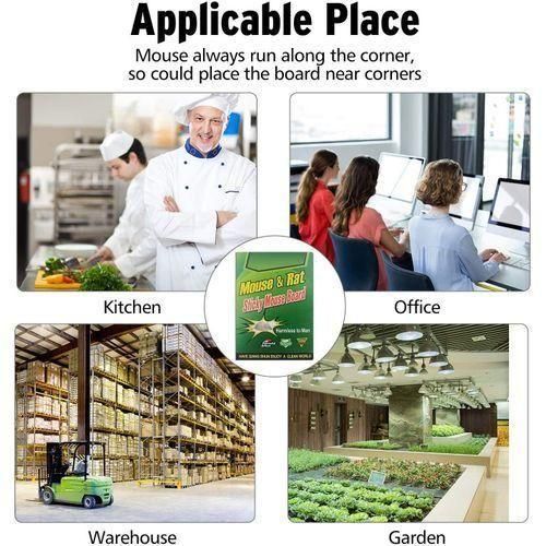 Pack of 10 Rat Trap Glue Book – Strong Adhesive Rodent & Insect Catcher Boards for Home & Warehouse Pest Control