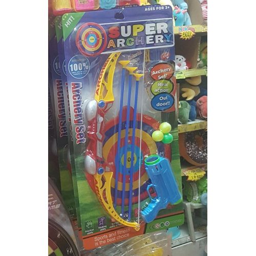 Kids Archery Set Bow and Arrow Toy Gun Set – Outdoor Sports Target Game for Children with Safe Arrows Suction Cup Tips