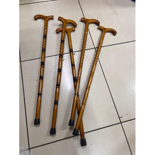 Wooden Walking Stick – Natural Wood Cane for Elderly Support, Balance & Daily Mobility Assistance