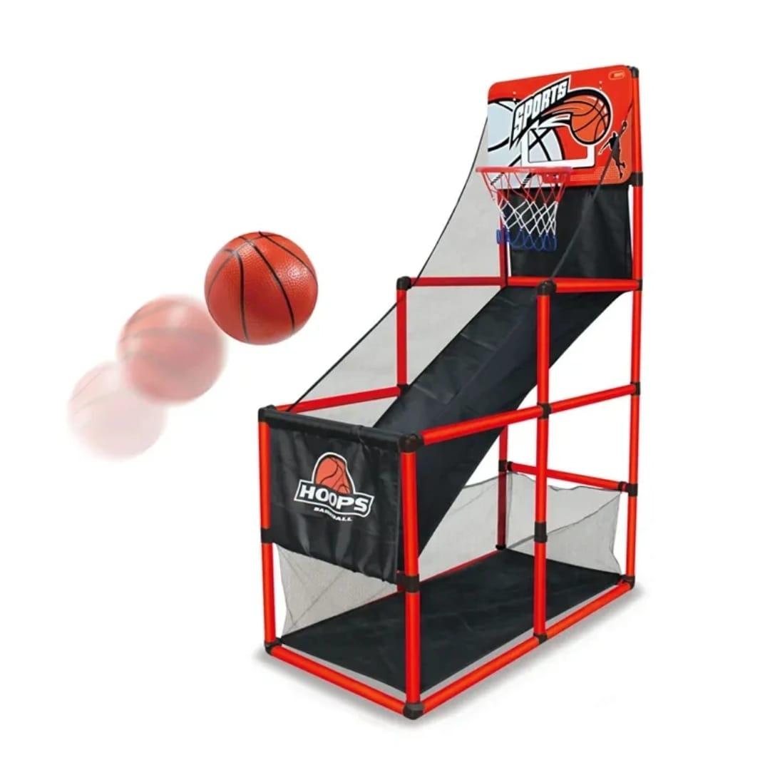 Kids Basketball Hoop Set Indoor Sports Toy – Adjustable Height Mini Basketball Game with Ball for Children Training Play