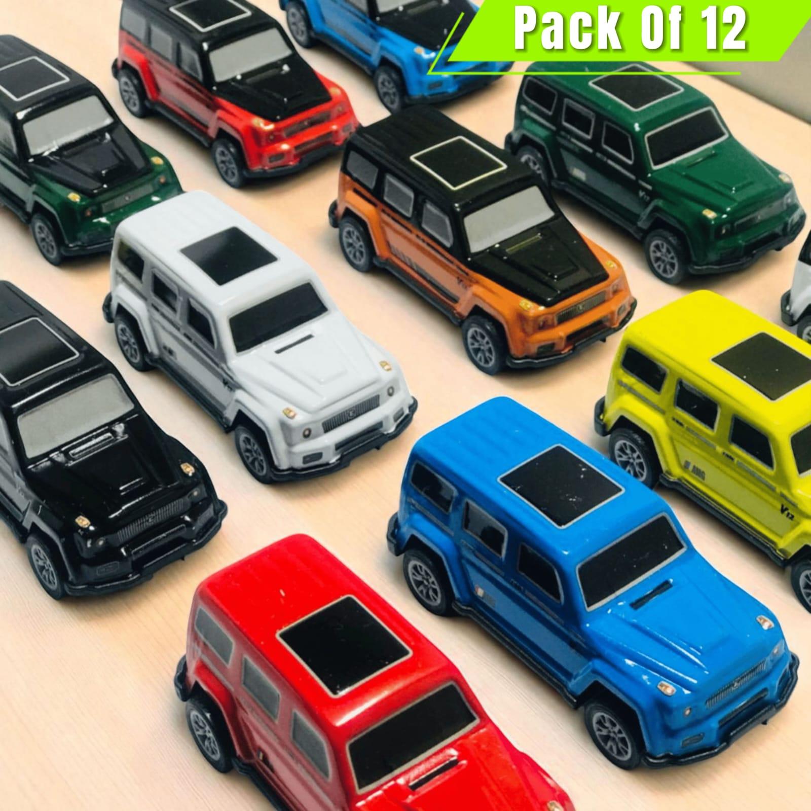 12PCS Mercedes Benz Die Cast Toy Cars – Pull Back Mini Metal Car Set for Kids Collection and Gift Toys