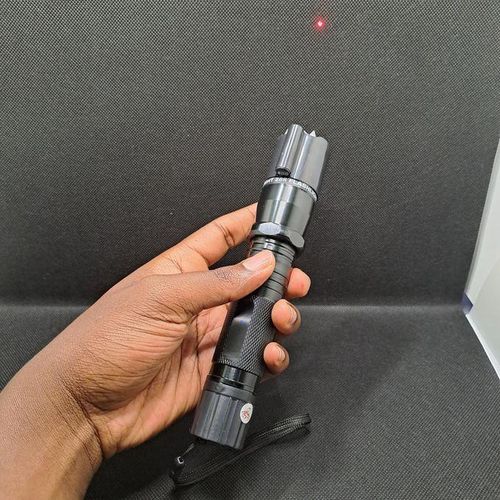 288 High Power LED Tactical Flashlight Rechargeable Torch with Laser – Bright Zoomable Torch Light for Outdoor, Camping & Emergency Use