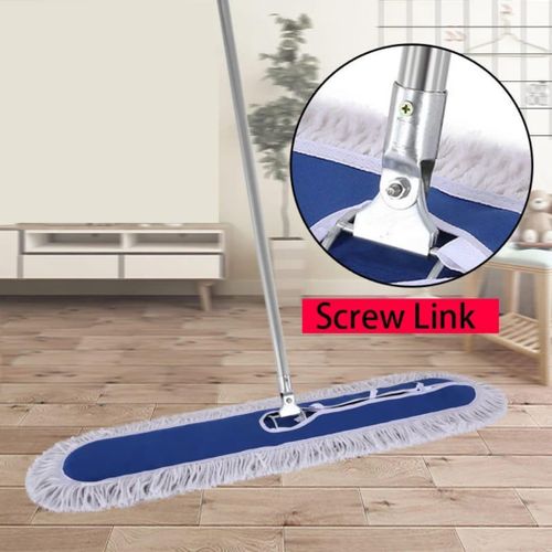 Industrial Dry Mop / Flat Dust Mop – Large Floor Cleaning Mop for Home, Office & Commercial Cleaning