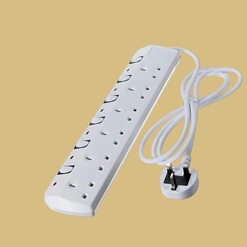 6 Way Extension Cable with Individual Switches – Multi Socket Power Extension Board for Home, Office & Electronics