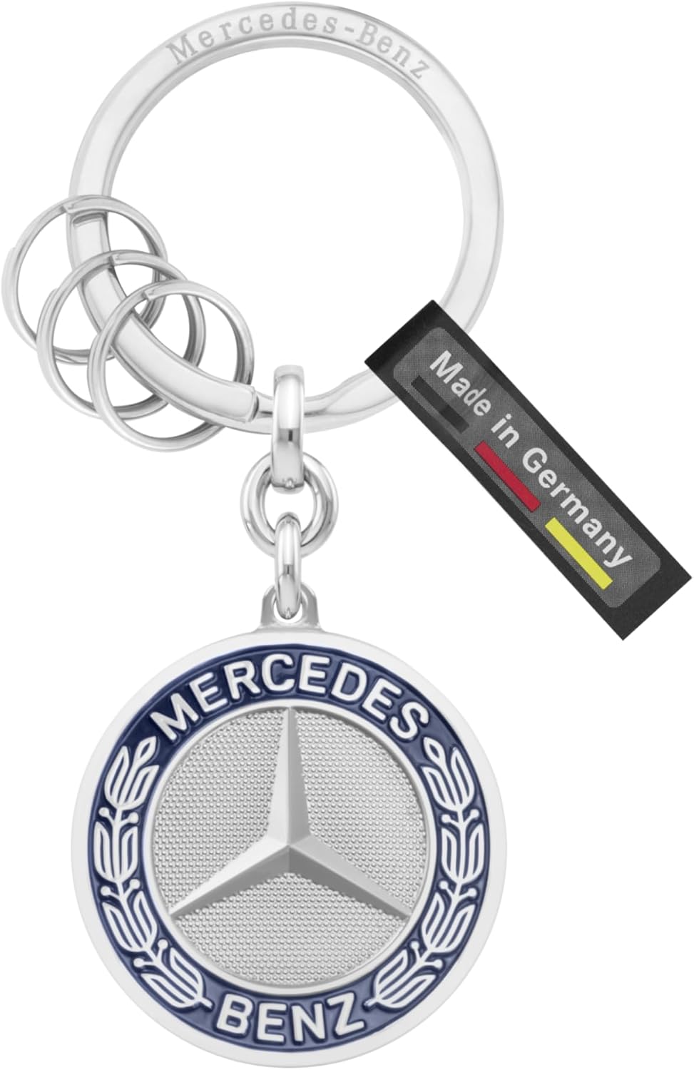 Mercedes Emblem Keyholder – Stylish Metal Car Logo Keychain Accessory for Car Keys, Bags & Everyday Carry Use