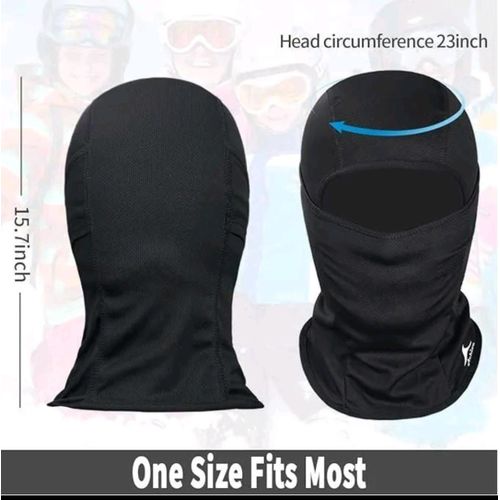 Balaclava and Tactical Cap Combo Set – Outdoor Face Mask & Military Style Cap for Protection-black