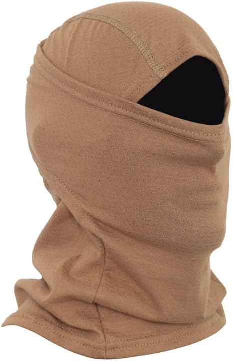 Balaclava and Tactical Cap Combo Set – Outdoor Face Mask & Military Style Cap for Protection-brown