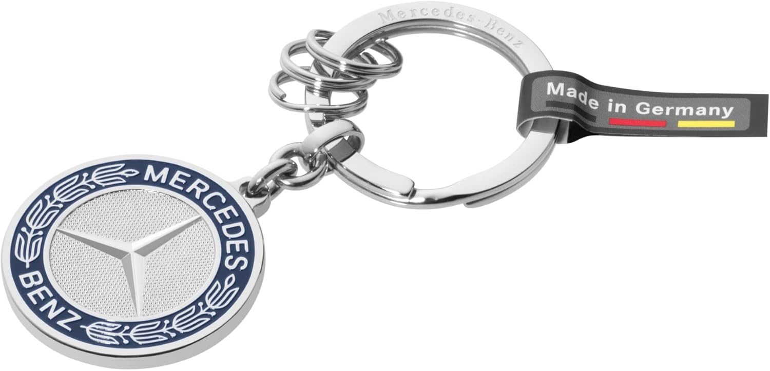 Mercedes Emblem Keyholder – Stylish Metal Car Logo Keychain Accessory for Car Keys, Bags & Everyday Carry Use