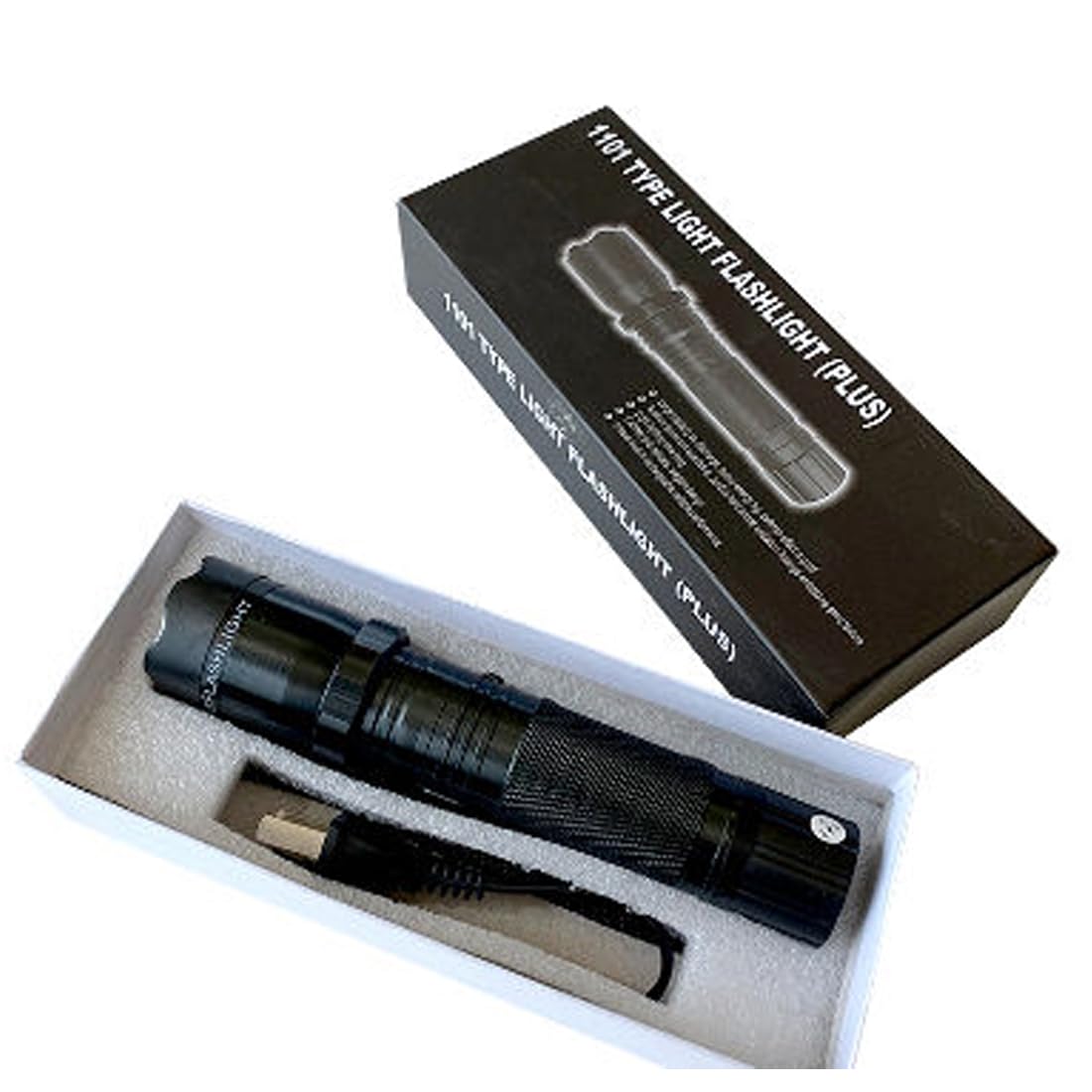 1101 High Power LED Tactical Flashlight Rechargeable Torch – Bright Zoomable Torch Light for Camping Emergency Outdoor Use