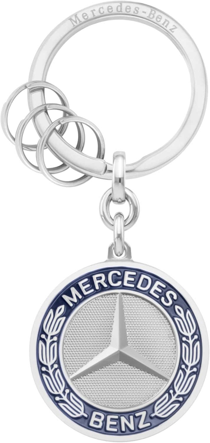 Mercedes Emblem Keyholder – Stylish Metal Car Logo Keychain Accessory for Car Keys, Bags & Everyday Carry Use