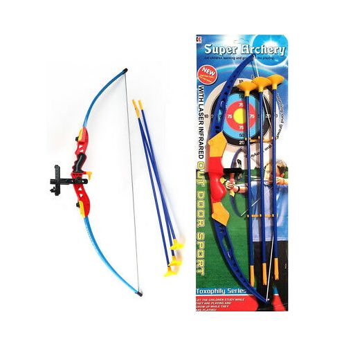 Kids Archery Set Bow and Arrow Toy Gun Set – Outdoor Sports Target Game for Children with Safe Arrows Suction Cup Tips