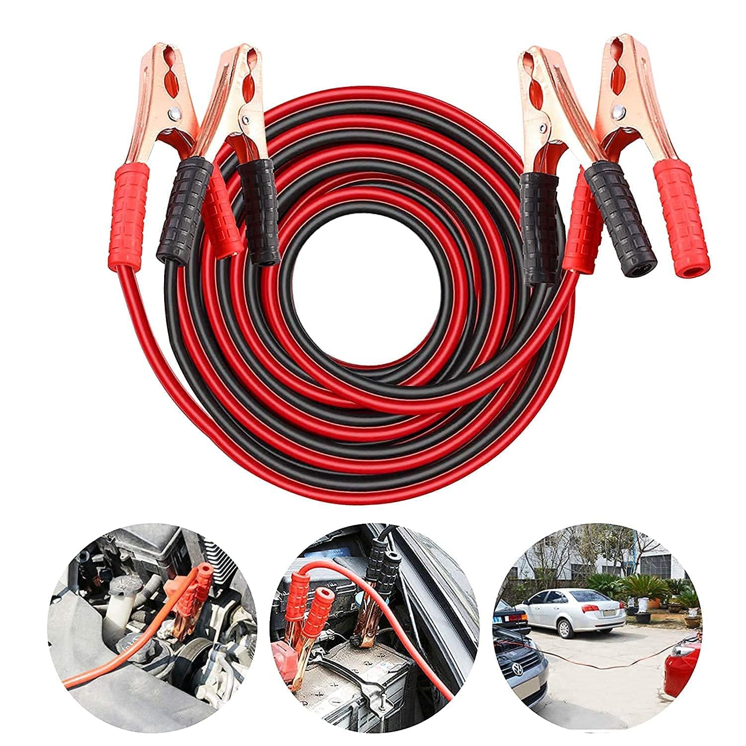 1000 Amp Heavy Duty Car Jumper Cables Battery Booster Cables for Cars SUVs Vans & Trucks
