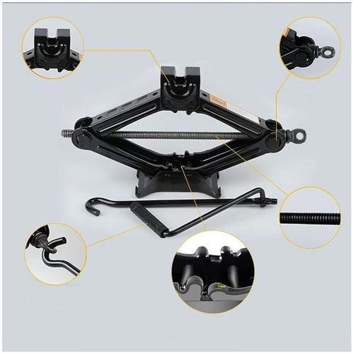 2 Ton Scissor Jack Heavy Duty Car Lift Jack with Crank Handle for Emergency Tyre Change, SUV, Sedan & Hatchback