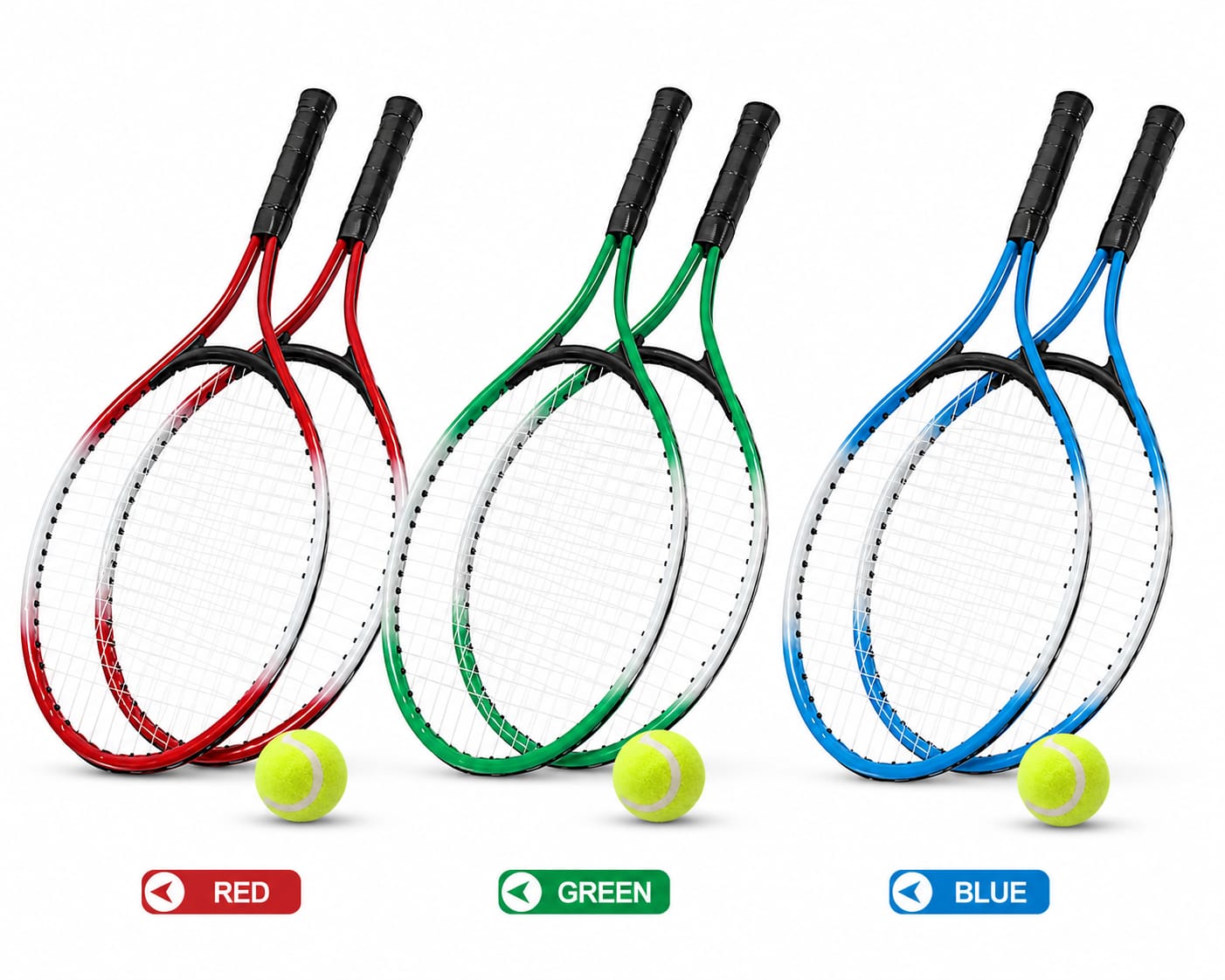 Kids Tennis Racket Set Lightweight Junior Tennis Racket for Children Outdoor Sports Training & Recreational Play