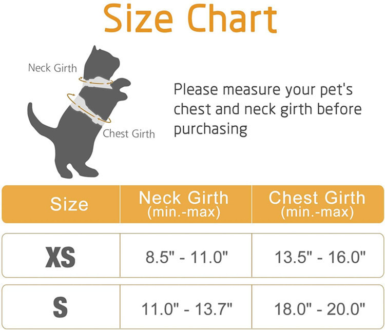 Cat Harness and Leash Set, Escape Proof Vest, Soft Breathable Mesh, Easy Adjustable Fit, Snap Buckles, Sturdy Clip,  for Small & Average Cats Walks