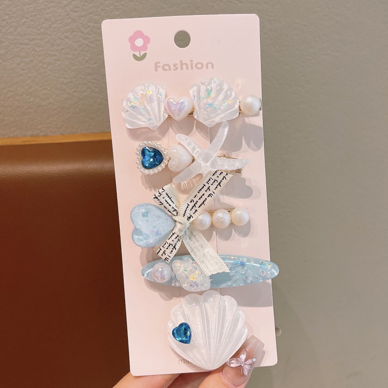 Mermaid Tail Hair Clips for Girls – Toddler Hair Clip Set, Princess Bangs Clip, Baby Side Clip for Fine Hair, Non-Slip Kids Hair Accessories with Cute Design