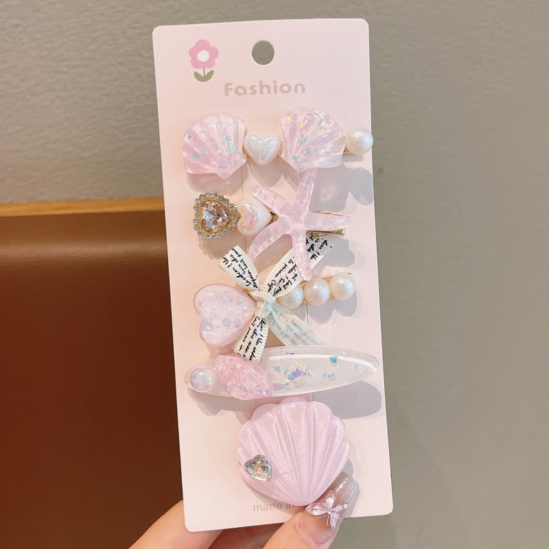 Mermaid Tail Hair Clips for Girls – Toddler Hair Clip Set, Princess Bangs Clip, Baby Side Clip for Fine Hair, Non-Slip Kids Hair Accessories with Cute Design