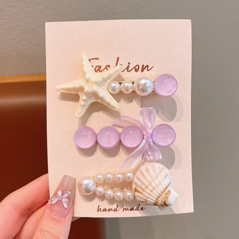 3PCS Mermaid Tail Hair Clips for Girls – Toddler Hair Clip Set, Princess Bangs Clip, Baby Side Clip for Fine Hair, Non-Slip Kids Hair Accessories with Cute Design