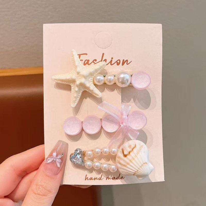 3PCS Mermaid Tail Hair Clips for Girls – Toddler Hair Clip Set, Princess Bangs Clip, Baby Side Clip for Fine Hair, Non-Slip Kids Hair Accessories with Cute Design