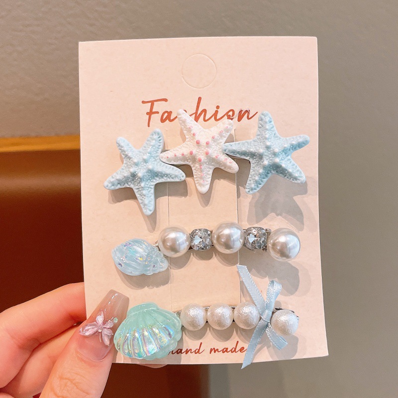 Mermaid Tail Hair Clips for Girls – Toddler Hair Clip Set, Princess Bangs Clip, Baby Side Clip for Fine Hair, Non-Slip Kids Hair Accessories with Cute Design