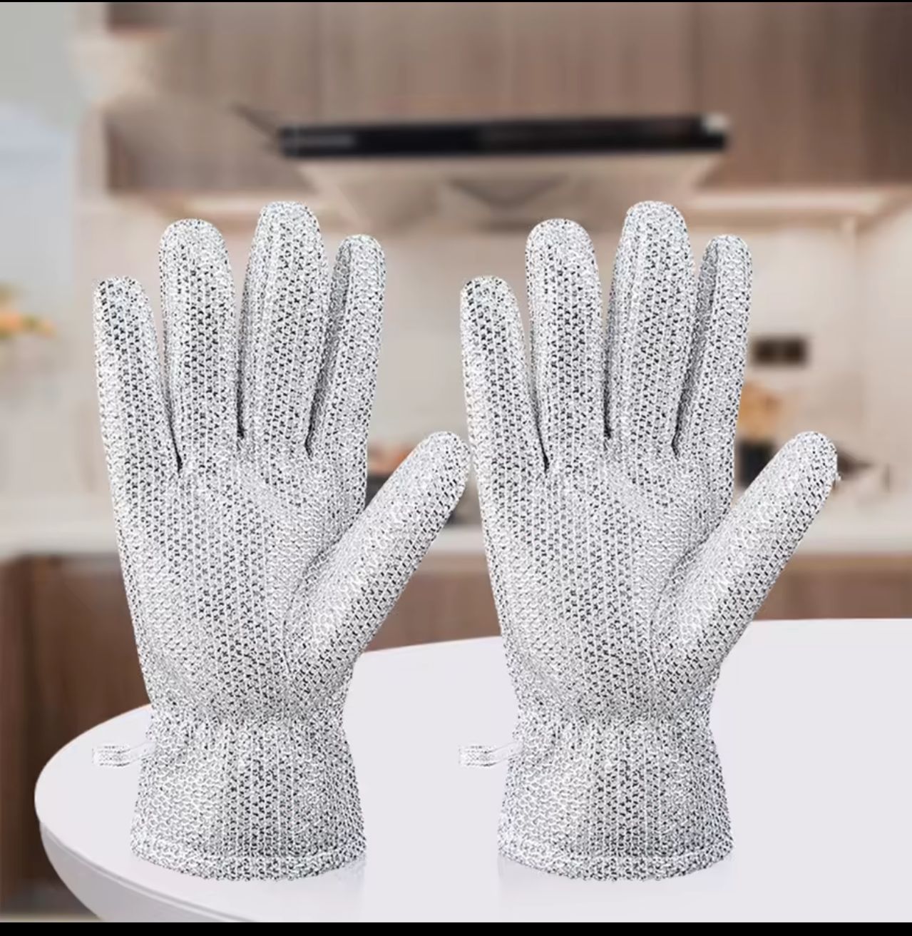 NEW Magic Steel Wire Cleaning Gloves Household Dishwashing Gloves with Built-in Latex Layer Waterproof And Not Harmful Hands Kitchen Tool 1 pair