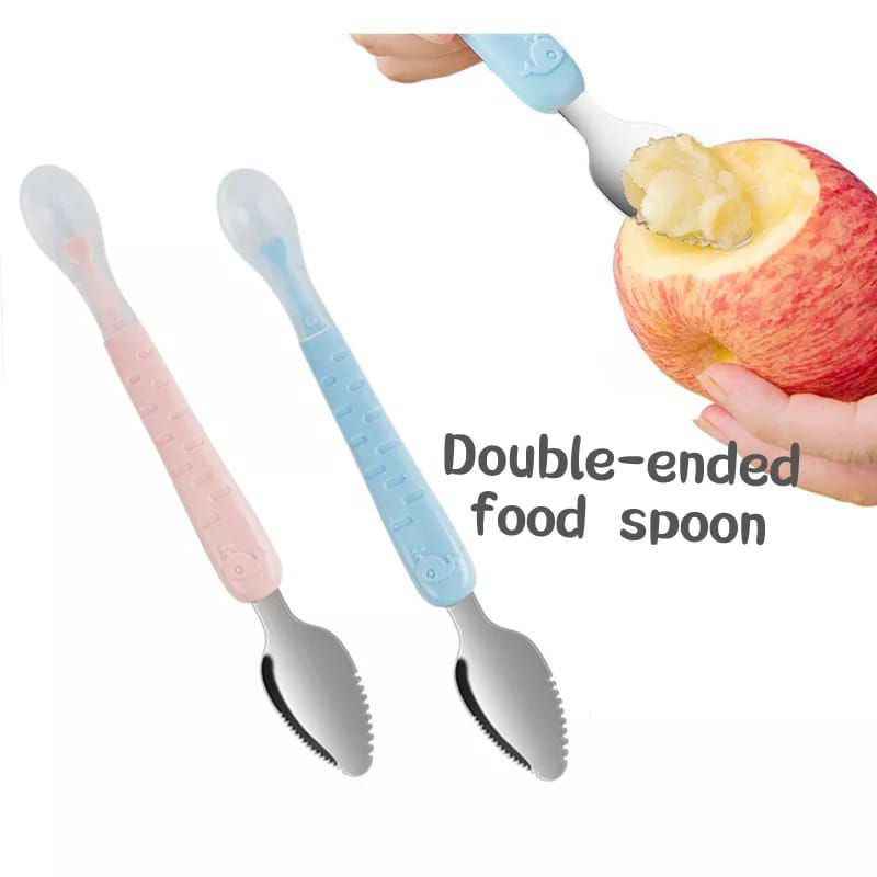High quality Dual head baby feeding spoon