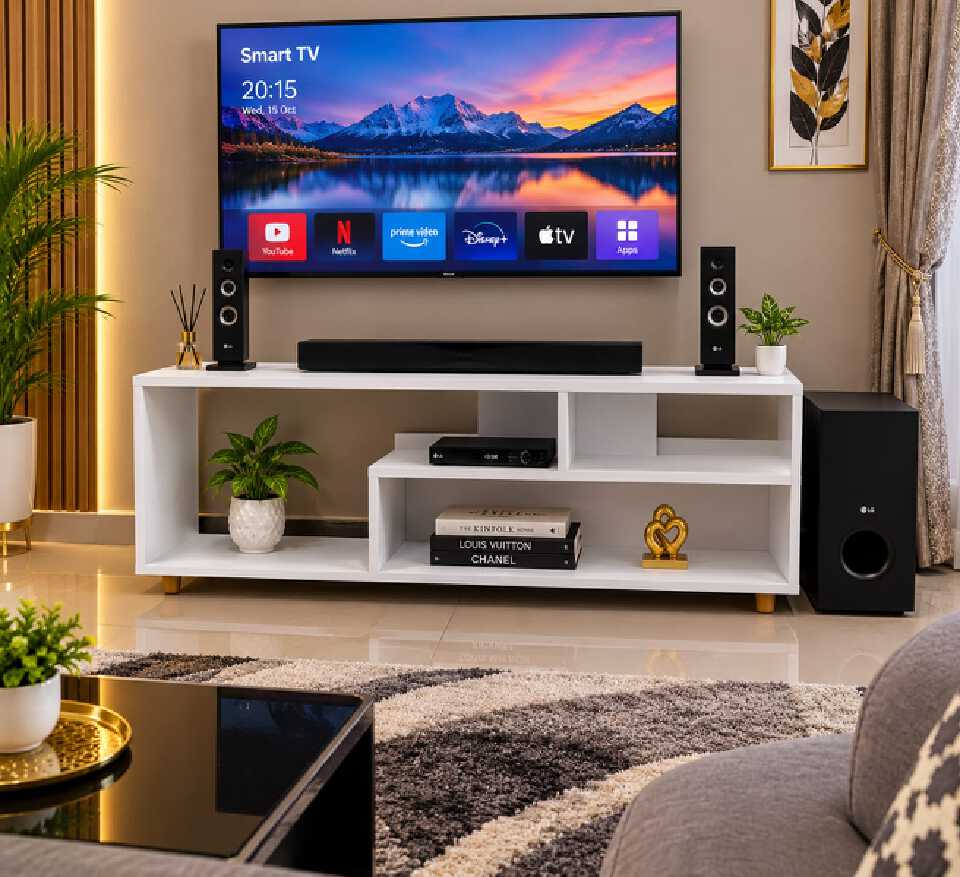 Mexico Modern Wooden TV Stand For Up To 55" TV Bring some style to your home with our modern TV stands.We use high quality particleboard, PVC edge banding protection, and environmentally safe material