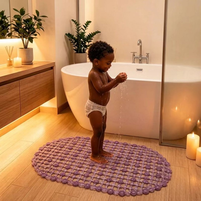 Toilet Room Shower Bathtub Shower Room Mat Bathroom Foot Mat With Suction Cups Pvc Bathroom Mat Carpet