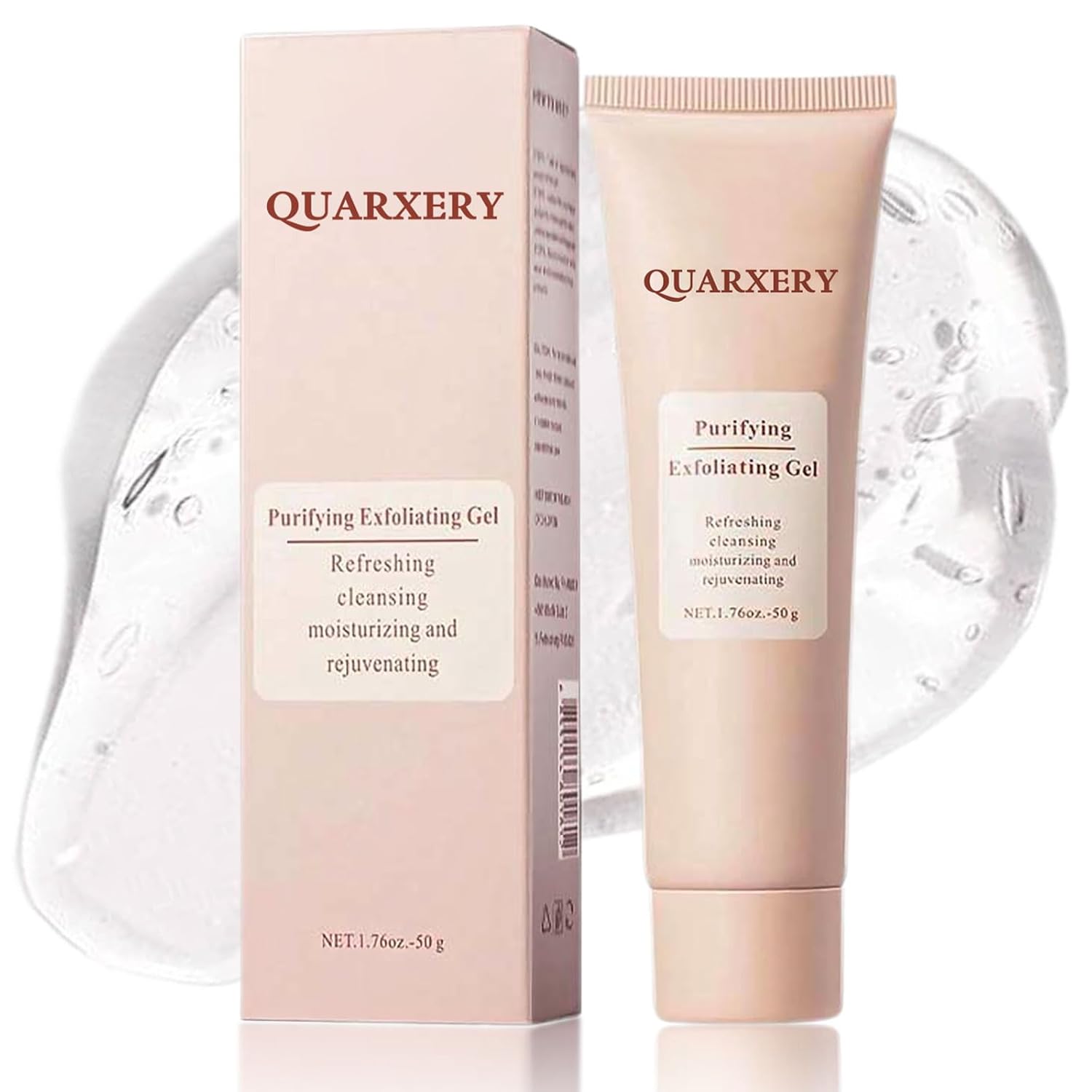 QUARXERY Purifying Exfoliating Gel - Gentle Face & Body Cleanser