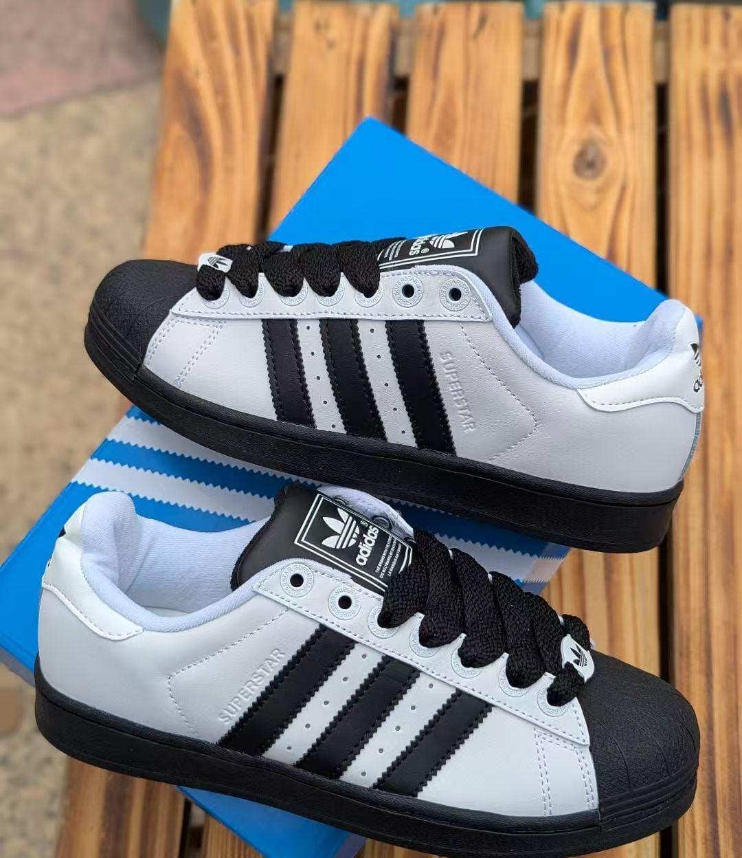 (ON OFFER) Adidas Superstar II Leather Low-Tops: Iconic Shell-Toe Sneakers in Cloud White & Core Black, BEST SSHOP FOR adidas campus, samba, superstar, airforce, jorda 4, jordan 1, airmax, tn.