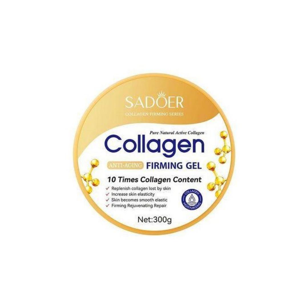 SADOER SADOER

Collagen Firming Gel 300G Anti Aging Moisturizing Repairing Firming Gel with 10 Times Active Collagen Replenish Skin Collagen Elastic Smooth Skin Hydrating Gel Cream for Face And Body