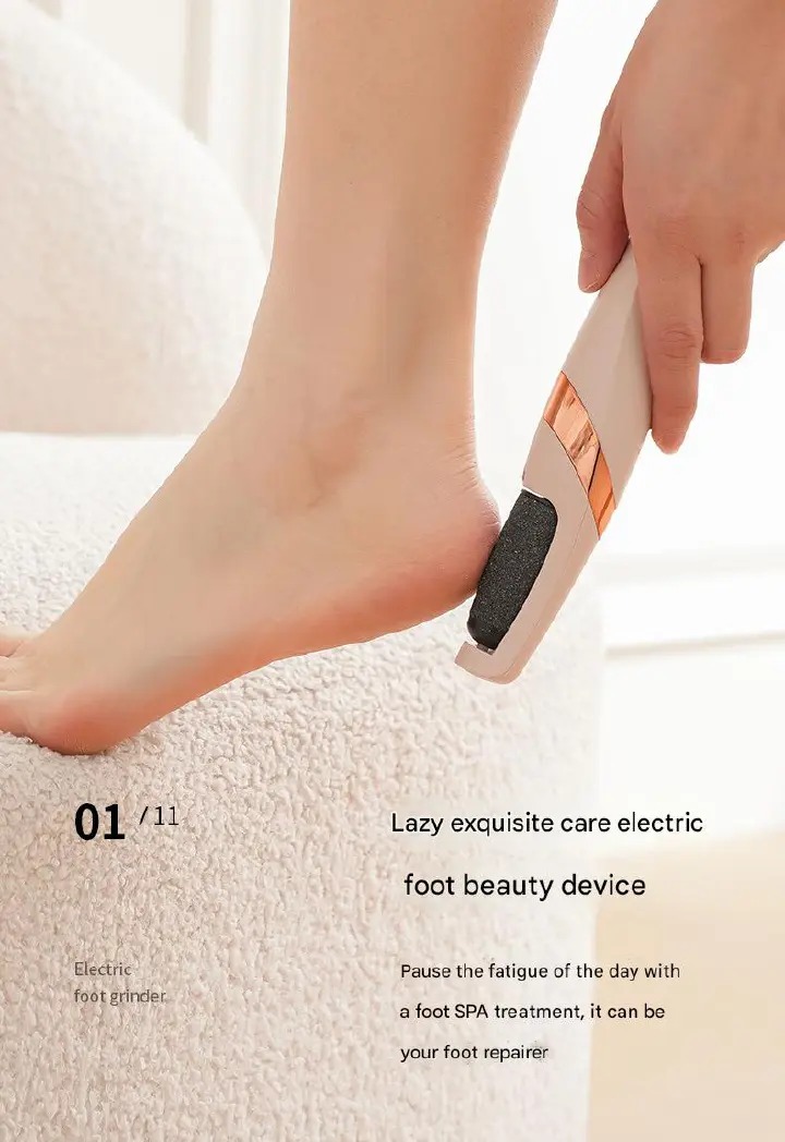 Electric Foot Grinder Foot Care Pedicure Device Callus Remove Artifact for Removing Dead Skin Machine and Calluses Foot Trimmer USB Rechargeable Foot Massager                                         .