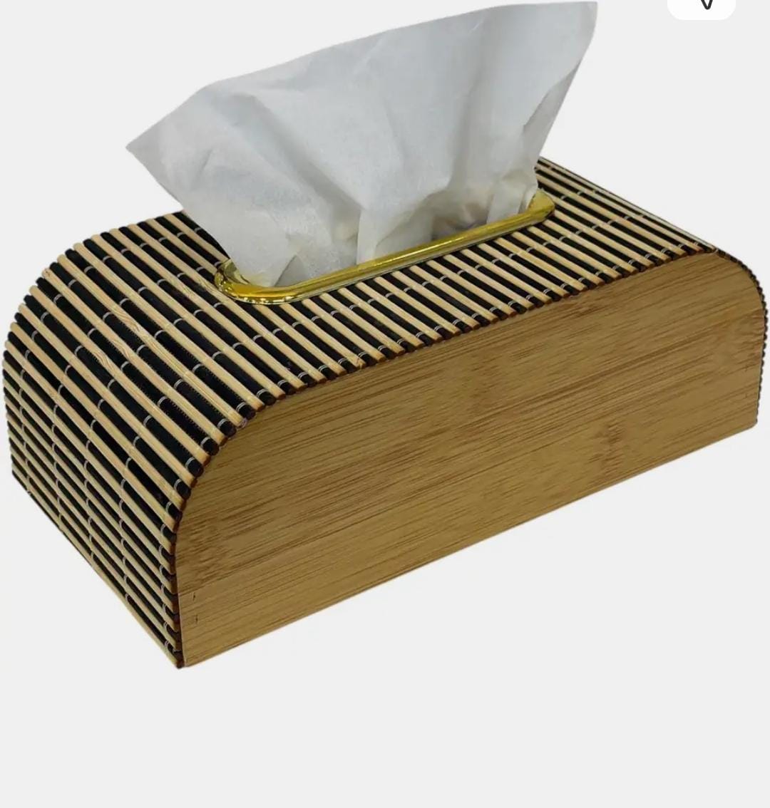 🍂🥳Premium Bamboo Roll-Top Tissue Box – Natural Wooden Serviette Dispenser, Elegant Paper Napkin Holder Case with Tambour Slatted Top for Home, Restaurant, and Office Countertops🌺Crafted entirely fr