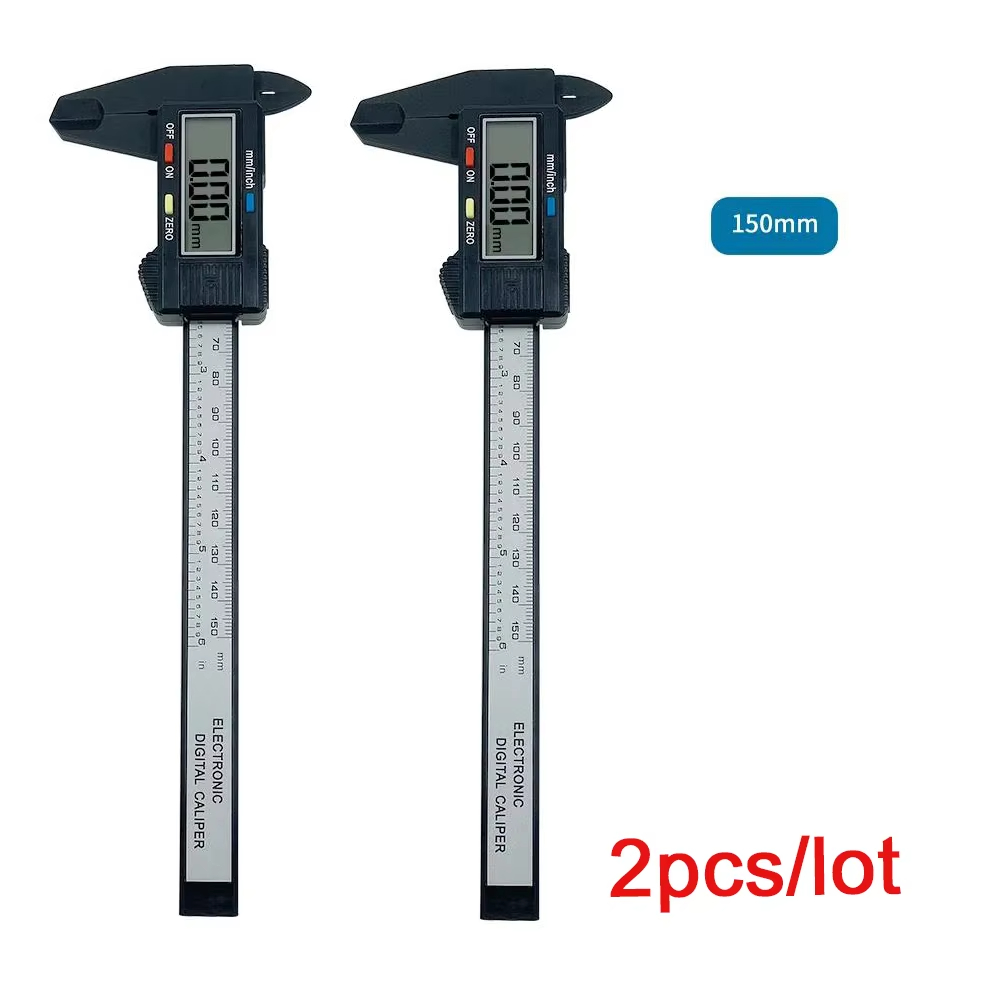 Electronic Digital Caliper Carbon Fiber 150mm 100mm Dial Vernier Caliper Gauge Micrometer Measuring Tool Digital Ruler