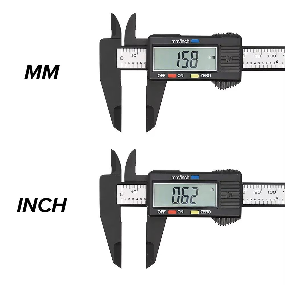 Electronic Digital Caliper Carbon Fiber 150mm 100mm Dial Vernier Caliper Gauge Micrometer Measuring Tool Digital Ruler