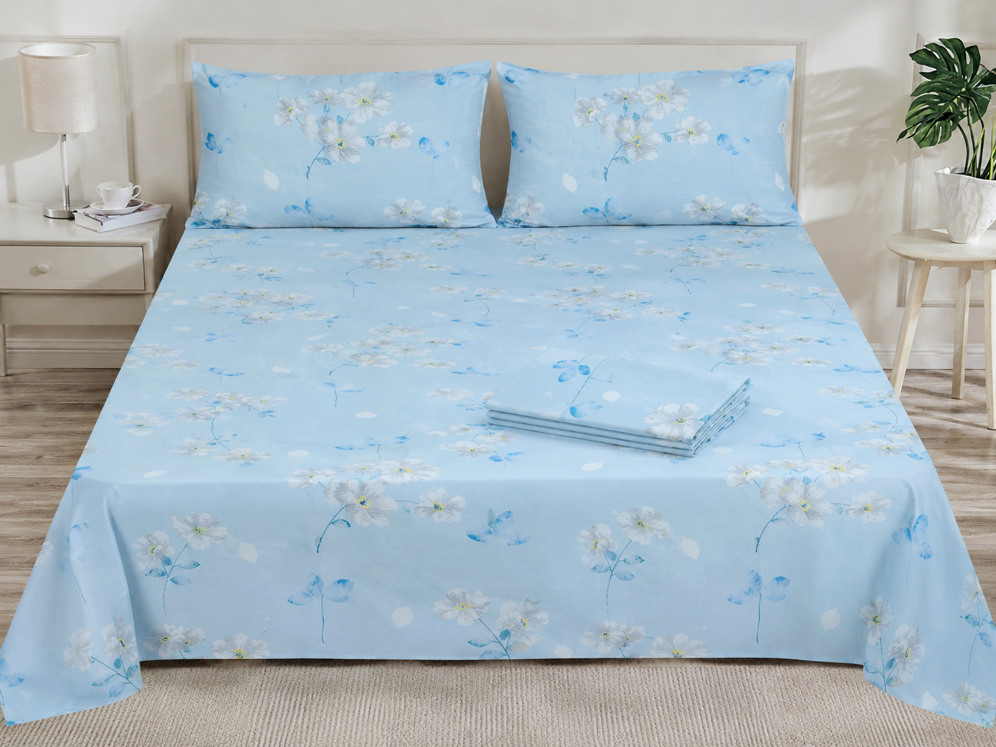 5*6 Bedsheets |4 Piece Bedsheet Set 5x6 – 2 Bedsheets & 2 Pillowcases, Soft, breathable, and comfortable fabric for a restful sleep, Durable and easy to wash for everyday use.