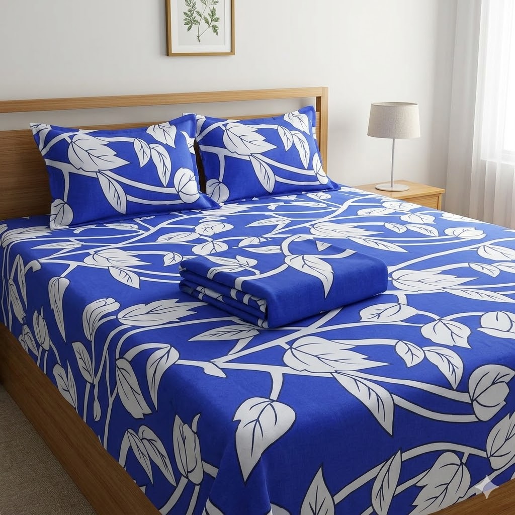 5*6 Bedsheets |4 Piece Bedsheet Set 5x6 – 2 Bedsheets & 2 Pillowcases, Soft, breathable, and comfortable fabric for a restful sleep, Durable and easy to wash for everyday use.