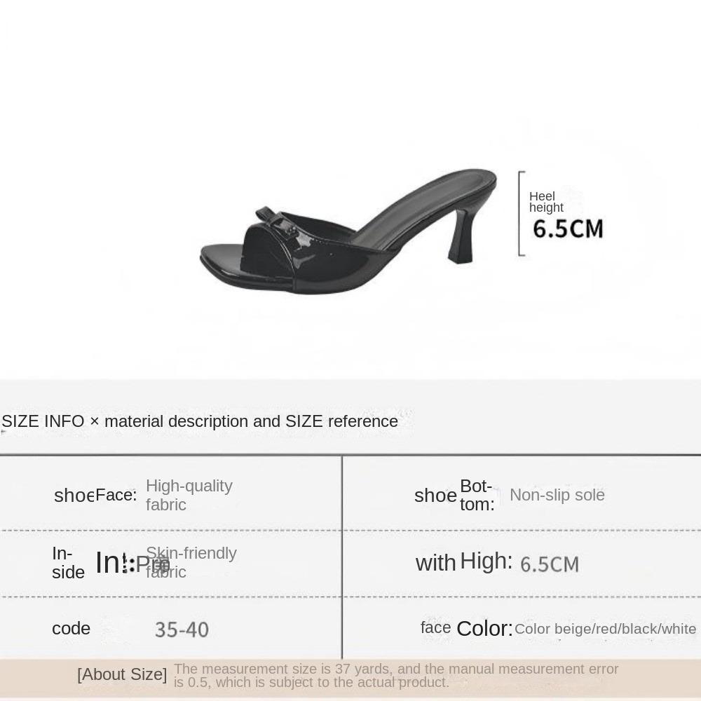 Patent Leather Square-Toe Kitten Heel Mules with Buckle