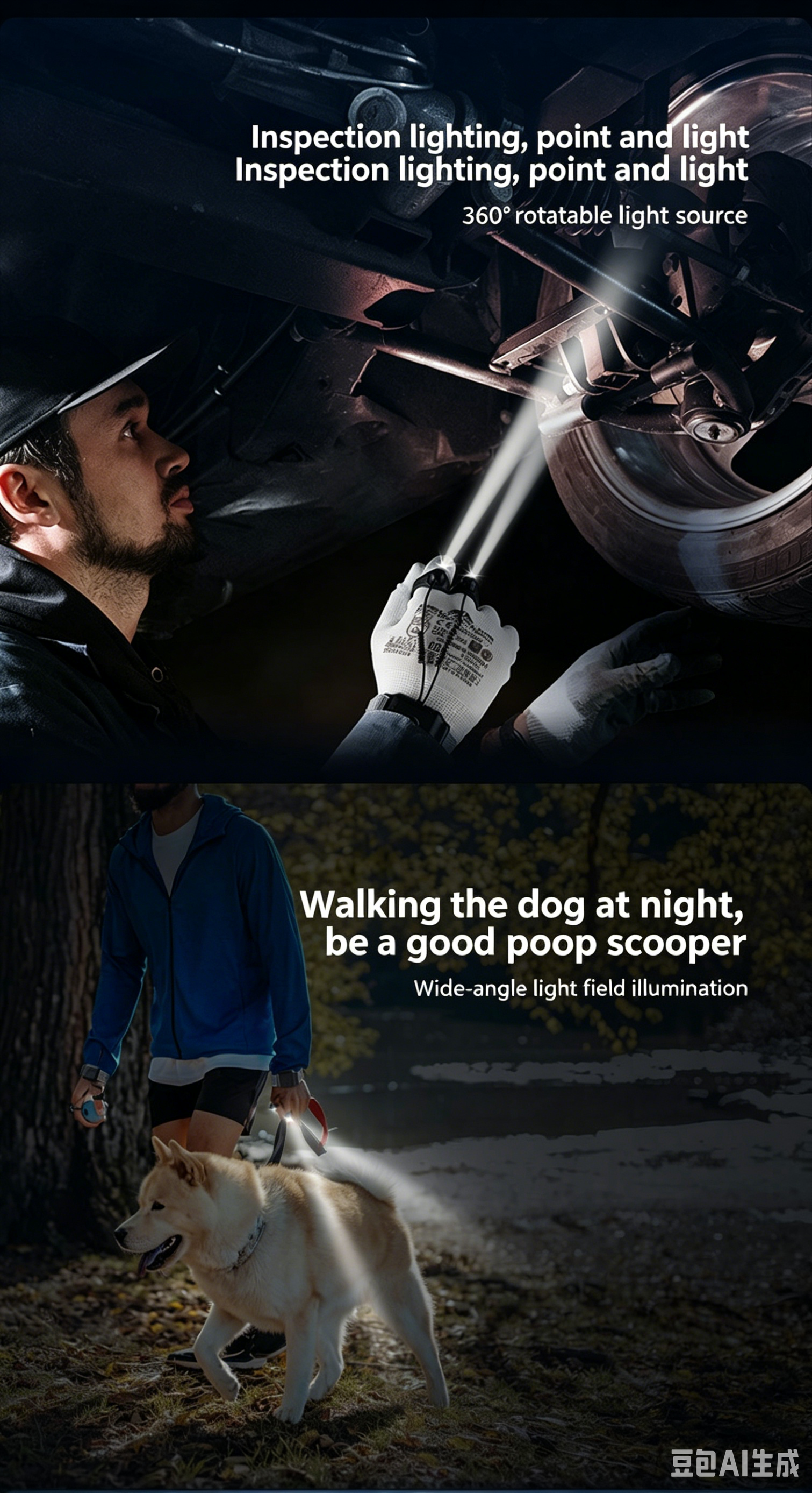 Lightweight Finger Ring Flashlight Rechargeable Wrist LED Light Hands-Free Illumination for Night Fishing Hiking Repair Outdoor Sports
