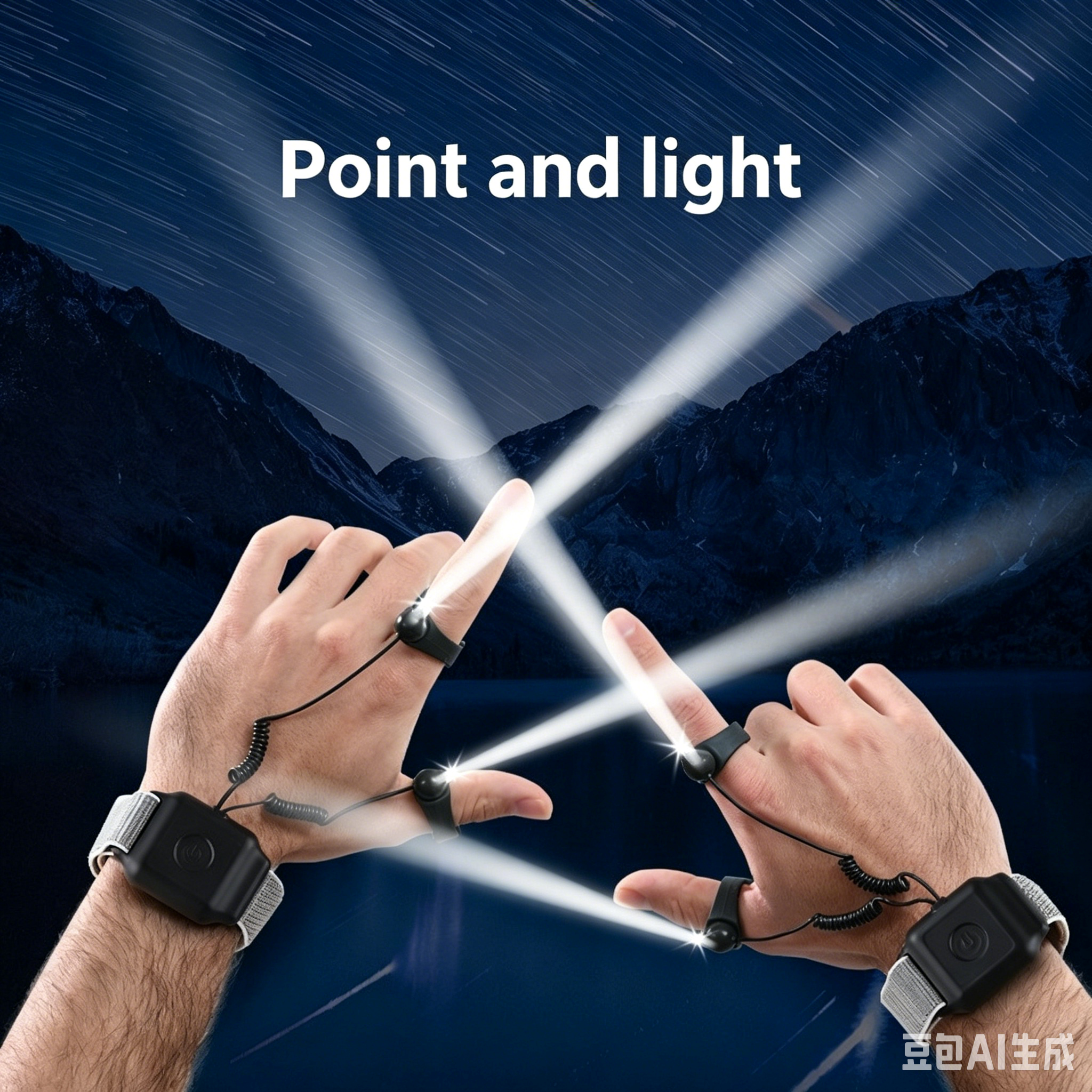 Lightweight Finger Ring Flashlight Rechargeable Wrist LED Light Hands-Free Illumination for Night Fishing Hiking Repair Outdoor Sports