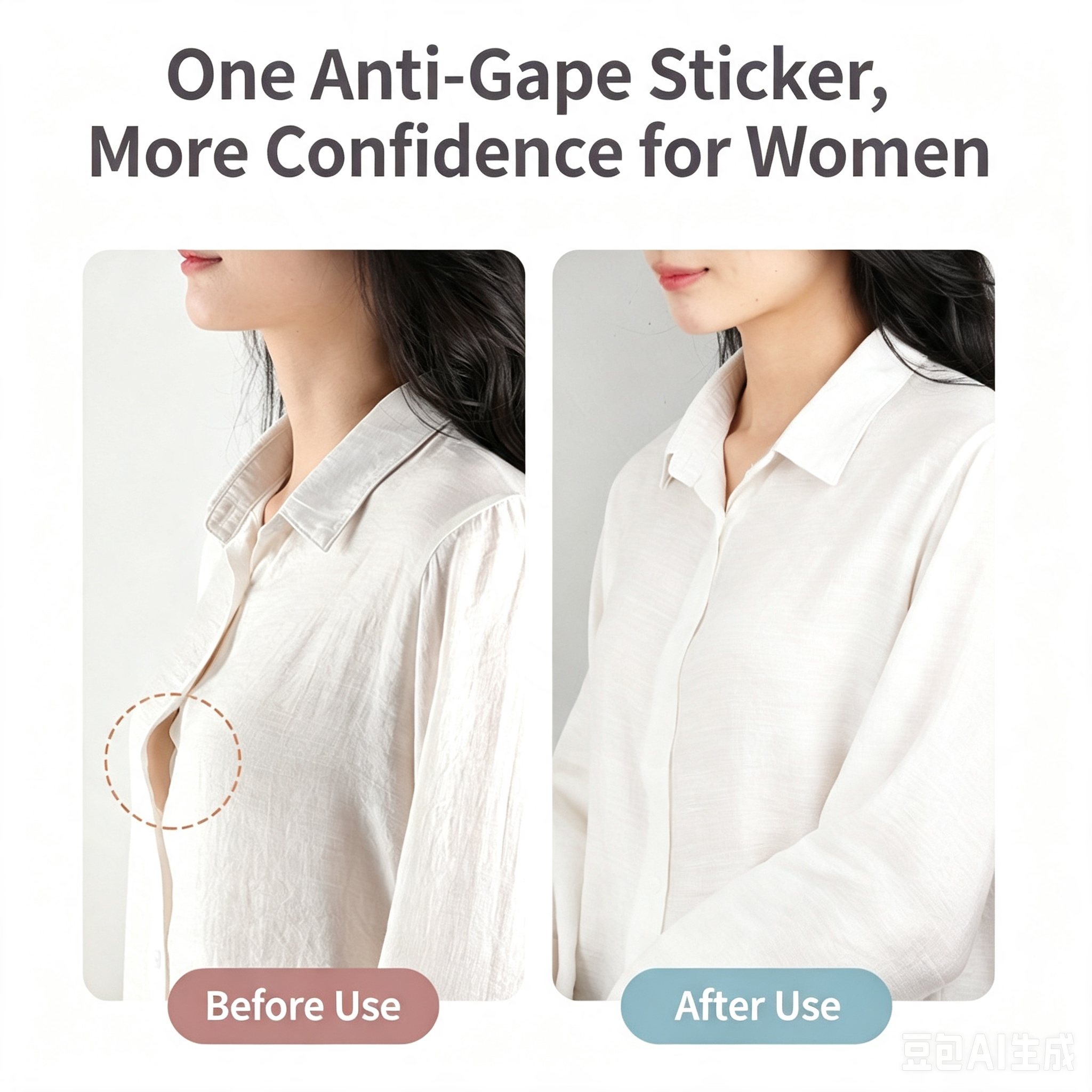 Invisible Anti-Leakage Clothing Tape Double Sided PET Anti Slip Anti-Light Sticker For Dress Shirt Camisole Suit Tie Unisex