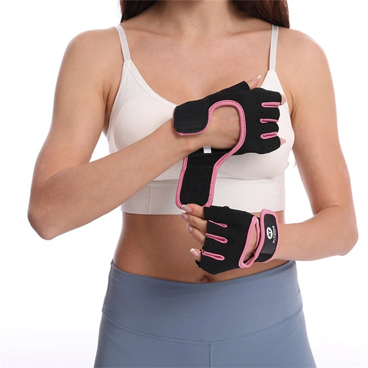 Unisex Half Finger Sports Gloves Anti‑Slip Shock‑Absorbing Breathable Gym Fitness Gloves for Cycling Biking Weight Lifting Climbing Boating Fishing Workout